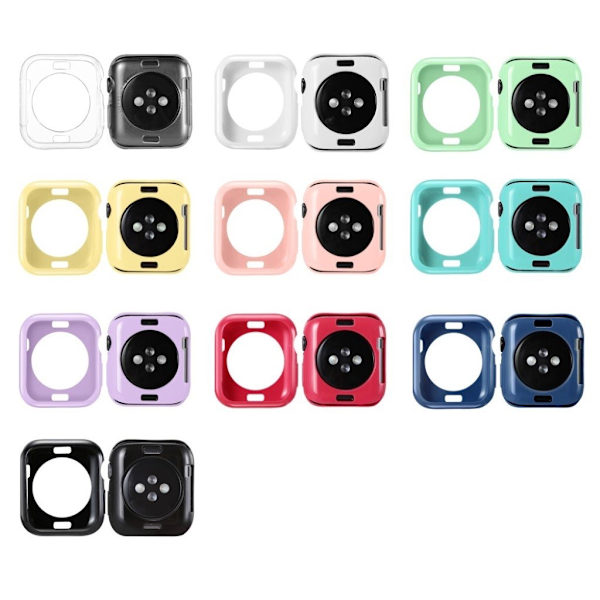 Apple Watch Series 5 40mm simple silikone etui - Sort Black