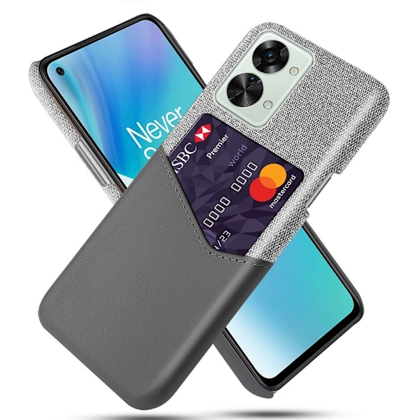 Bofink OnePlus Nord 2T korttikotelo - Harmaa Silver grey