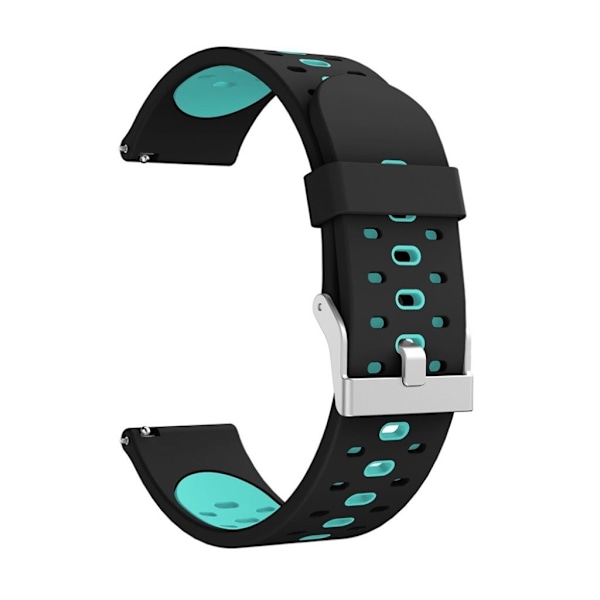 Garmin Forerunner 245 tvåfärgat klockarmband i silikon - Svart / Cyan Svart