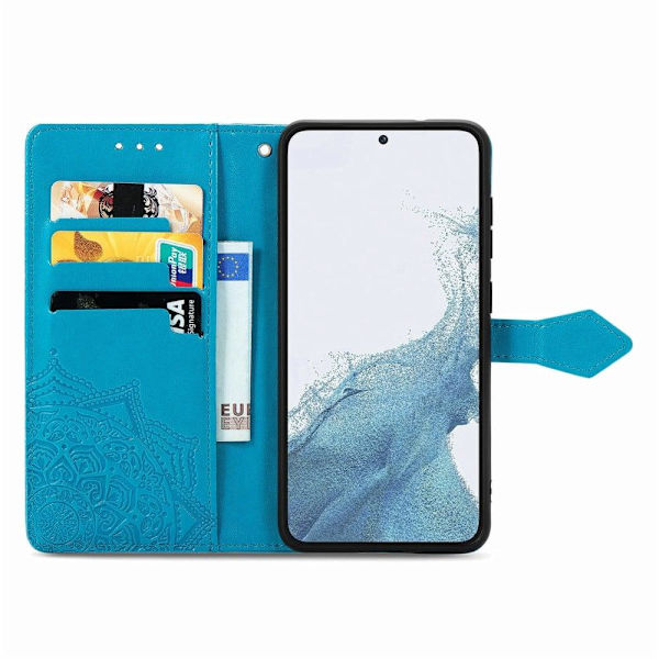 Mandala Samsung Galaxy S23 Flip Etui - Blå Blue