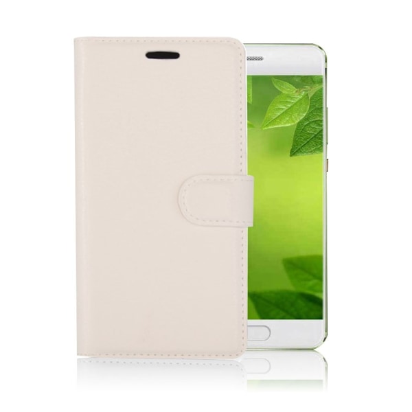 Huawei P10 beskyttende læder etui - Hvid White