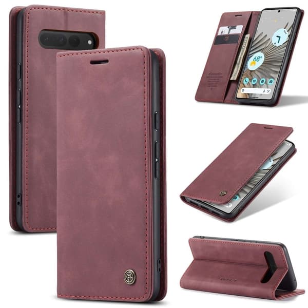 CaseMe Google Pixel 7 Pro Vintage Etui - Rød Red