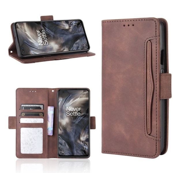 Moderni Nahkalaukku For OnePlus Nord - Ruskea Brown