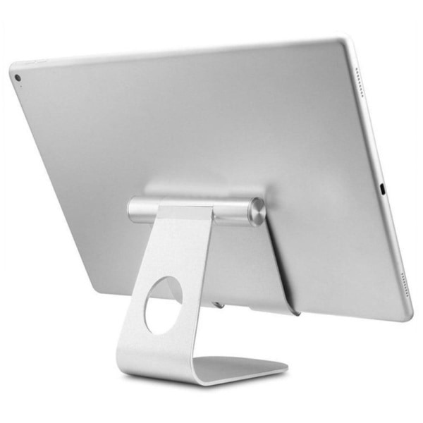 Universal foldable tablet desktop holder - Silver Silver grey