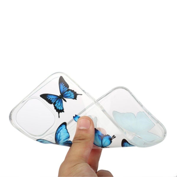 Deco iPhone 12 / 12 Pro case - Blue Butterfly Blue