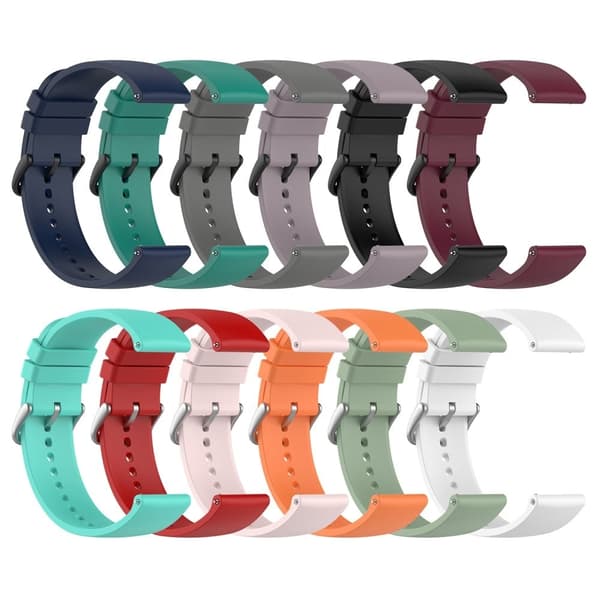 20 mm Amazfit GTS 3 klockarmband i silikon - Mörkgrön Grön