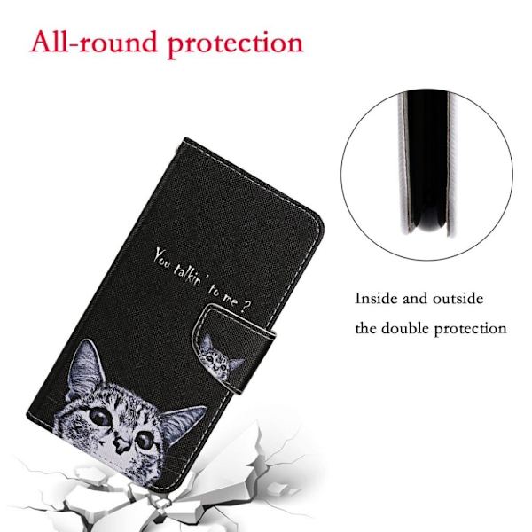Wonderland iPhone 12 Pro Max flip etui - Kat Og Sætning Silver grey