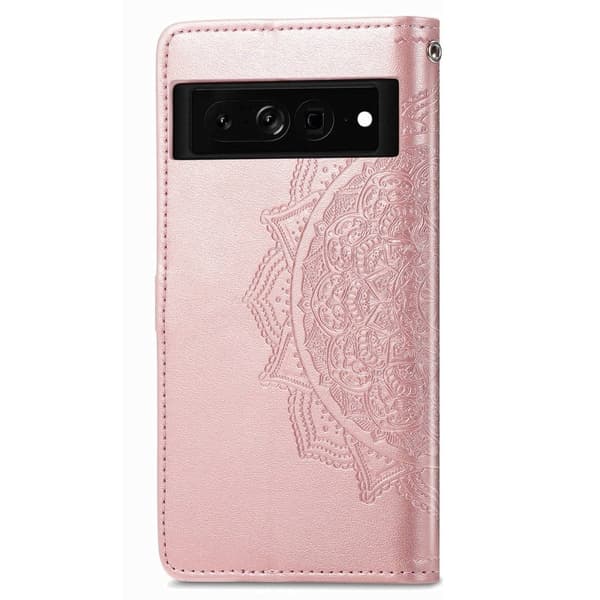 Mandala Google Pixel 7 Flippetui - Rose Gull Pink