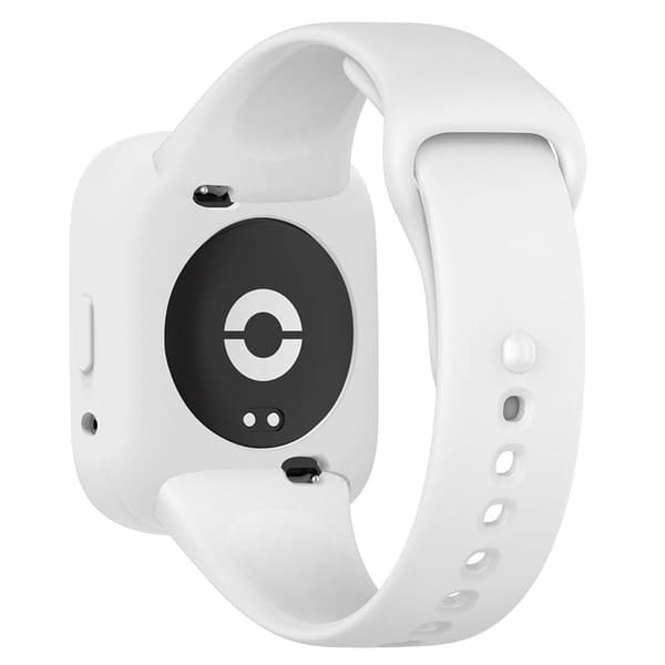 Klockfodral Xiaomi Redmi Watch 3 Lite / Watch 3 Active Skyddsram i mjuk silikon - Vit Vit