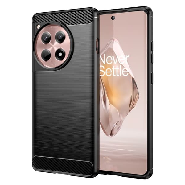 Carbon Flex OnePlus 12R / OnePlus Ace 3 deksel - Svart Black