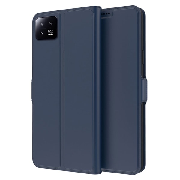 Smidigt och tunt PU-läder Xiaomi 13 fodral - Blå Blå