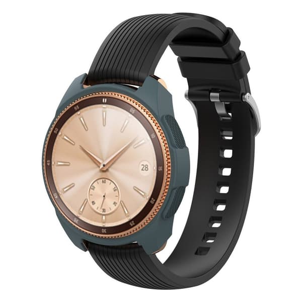 Samsung Galaxy Watch (42mm) blødt silikone etui - Mørkeblå Blue