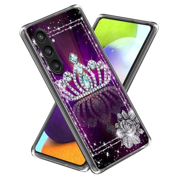 Deco Samsung Galaxy S23 FE cover - Diamantkrone Purple