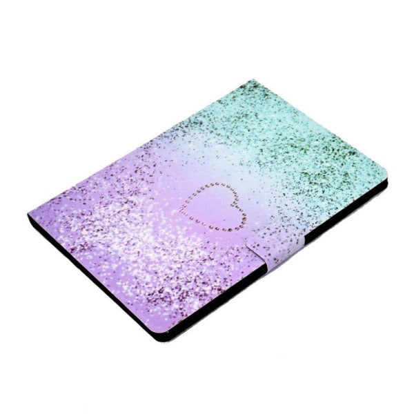 Lenovo Tab M10 pattern printing leather case - Glittery Element Purple
