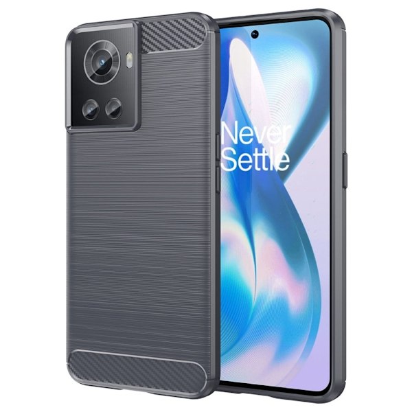 Carbon Flex OnePlus 10R / OnePlus Ace deksel - Grå Silver grey