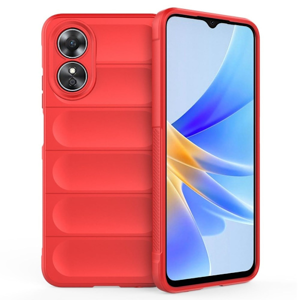 Blødt grebsformet Oppo A17 cover - Rød Red
