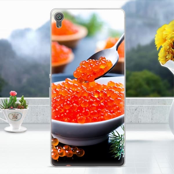 Sony Xperia XA Deksel laget av silikon - Dessert Orange