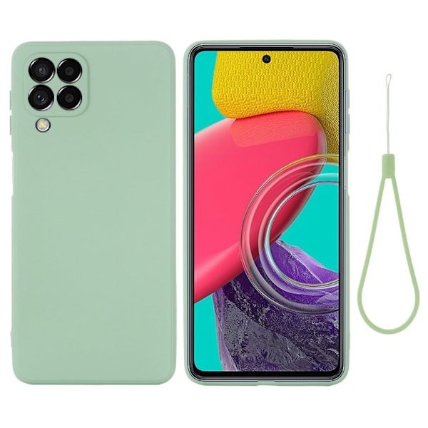 Matt Samsung Galaxy M33 5G skal av flytande silikon - Grön Grön