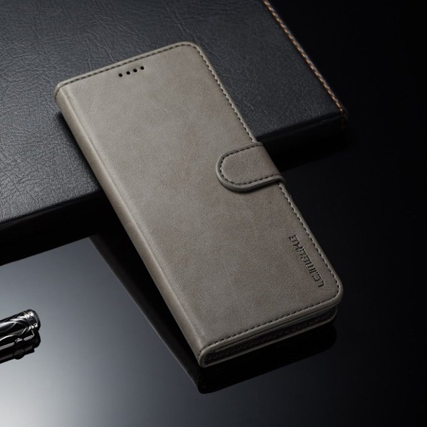 LC.Imeeke läder Huawei Mate 20 Pro fodral - Silver/Grå Silvergrå