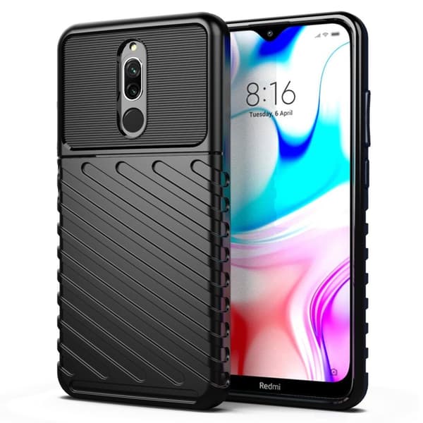 Thunder Xiaomi Redmi 8 skal - Svart Svart