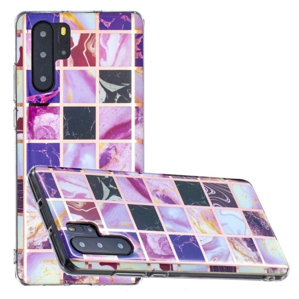Marble Huawei P30 Pro case - Marbles in Squares Pattern Multicolor