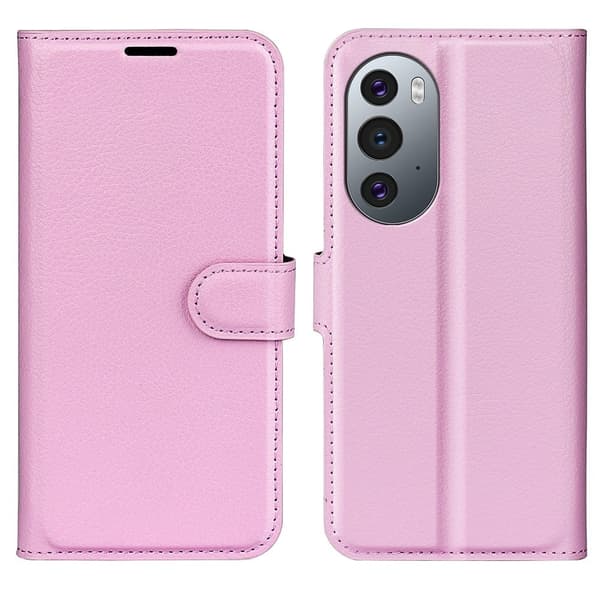 Classic Motorola Edge 30 Pro / Edge X30 Flip Etui - Lyserød Pink