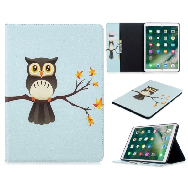 iPad 10.2 (2019) stylish pattern leather flip case - Owl multifärg