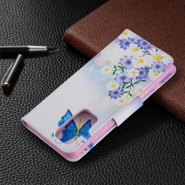 Wonderland Huawei P40 flip kotelot - Perhoset ja Kukat Multicolor