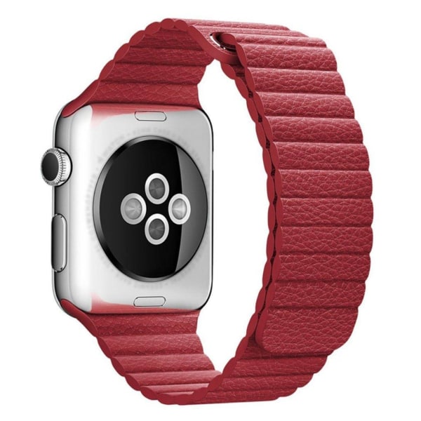 Apple Watch Series 4 40mm utbytbart klockarmband av äkta mjukt r Röd