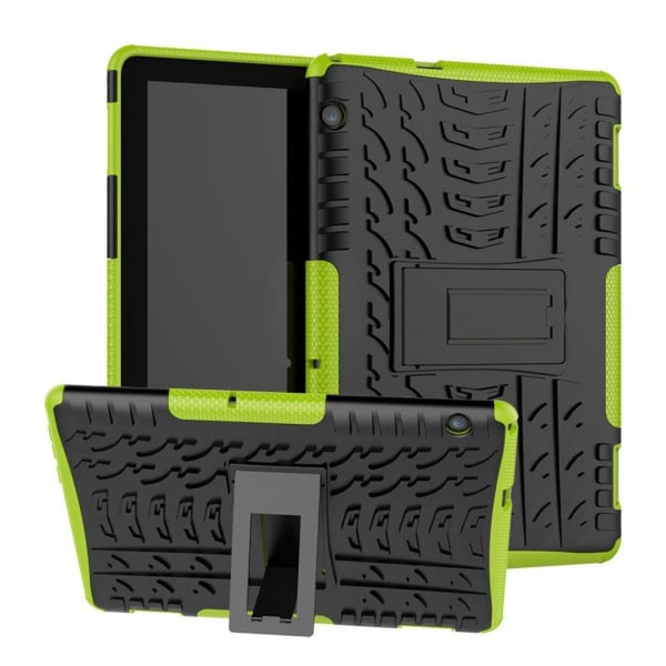 Huaweri MediaPad T5 hybridskal med halkskydd - Grön Grön