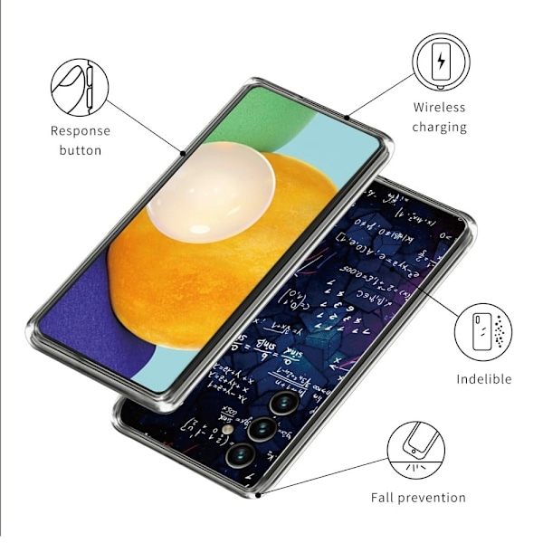 Deco Samsung Galaxy A34 5G skal - Ekvation Blå