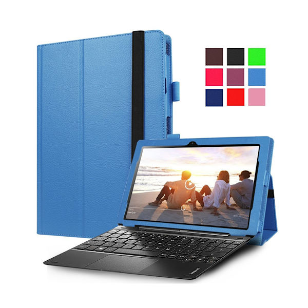 Amdrup Läderfodral för Lenovo Miix 310 - Ljusblå Blå
