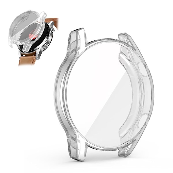 Huawei Watch GT 2 46mm stilfuldt TPU-cover - Transparent Transparent