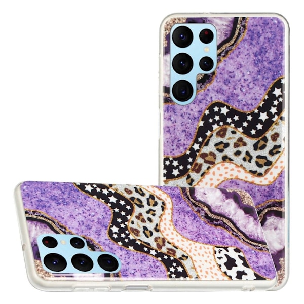 Deco Samsung Galaxy S22 Ultra skal - Lila / Ko Lila