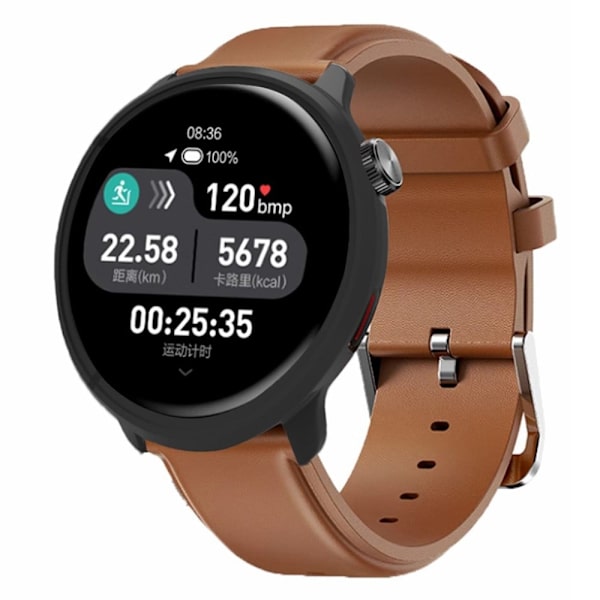 Mibro Watch Lite2 Watch Protective Frame Impact-Resistant Scratch-Resistant Half Wrapped Cover - Sort Black
