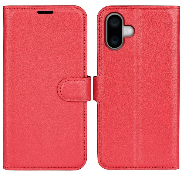 Klassisk iPhone 16 flip etui - Rød Red