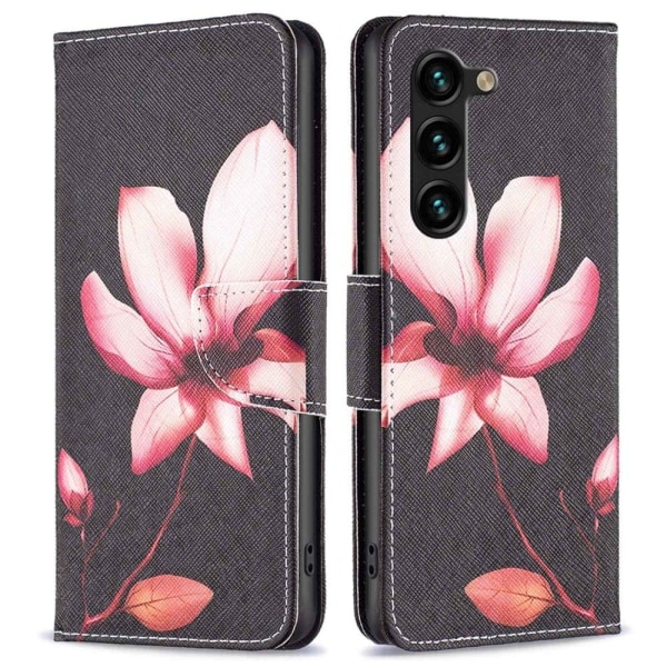 Wonderland Samsung Galaxy S23 Plus Flip Etui - Lyserød Blomst Pink