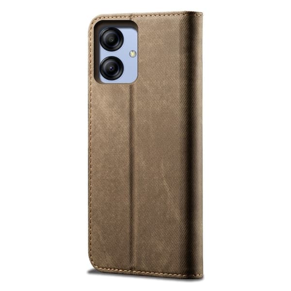Jeans Samsung Galaxy A04e Flippetui - Khaki Brown