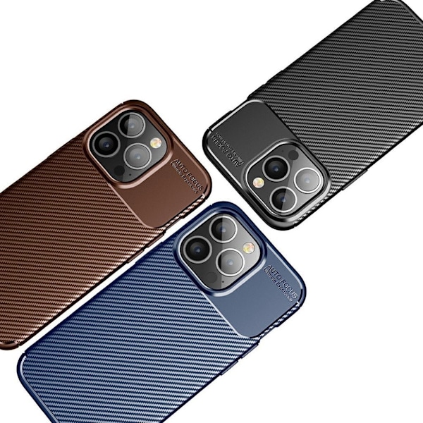 Carbon Shield iPhone 13 Pro deksel - Blå Blue
