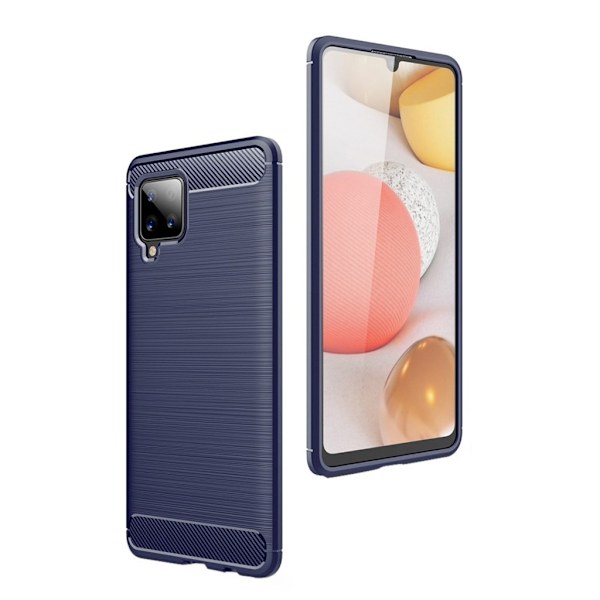 Carbon Flex etui - Samsung Galaxy A42 5G - blå Blue