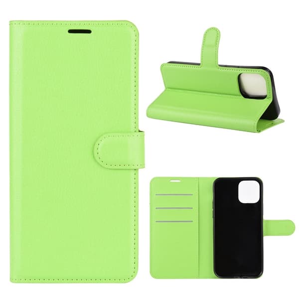 Classic iPhone 12 Pro / iPhone 12 flip etui - Grønn Green
