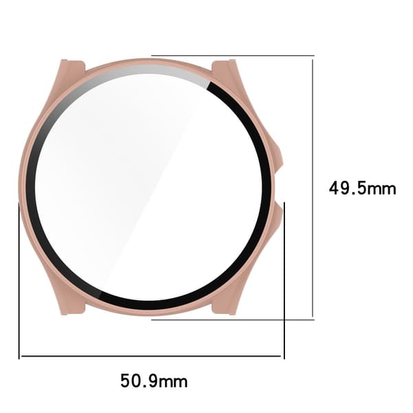 TicWatch Pro 5 Hard Flexible Watch Case with Built-in Tempered Glass Screen Protector - Transparent Transparent