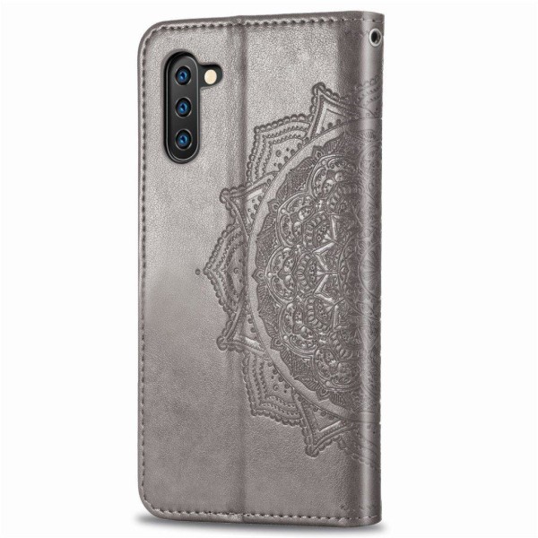 Mandala läder Samsung Galaxy Note 10 fodral - Brun Brun