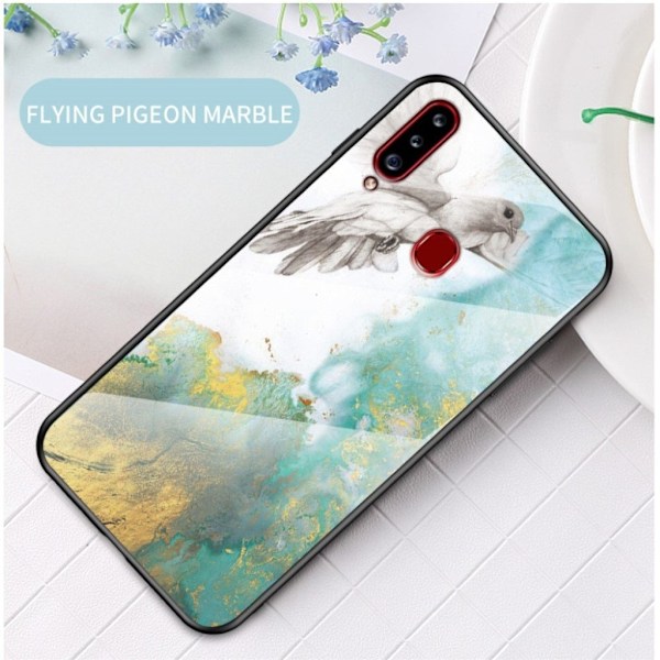 Fantasy Marble Samsung Galaxy A20s cover - Flyvende Due Multicolor