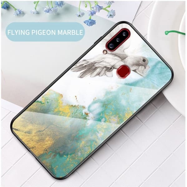 Fantasy Marble Samsung Galaxy A20s deksel - Flying Pigeon Multicolor