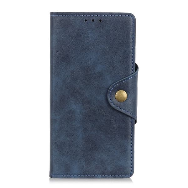Alpha Motorola Moto G52 læder flip etui - Blå Blue