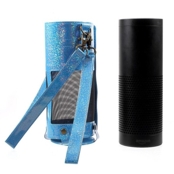Amazon Echo Show Läder fodral väska - Blå Blå