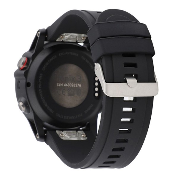 Garmin Fenix 5 / 5 Plus / Forerunner 935 22mm silikone urrem - Sort Black