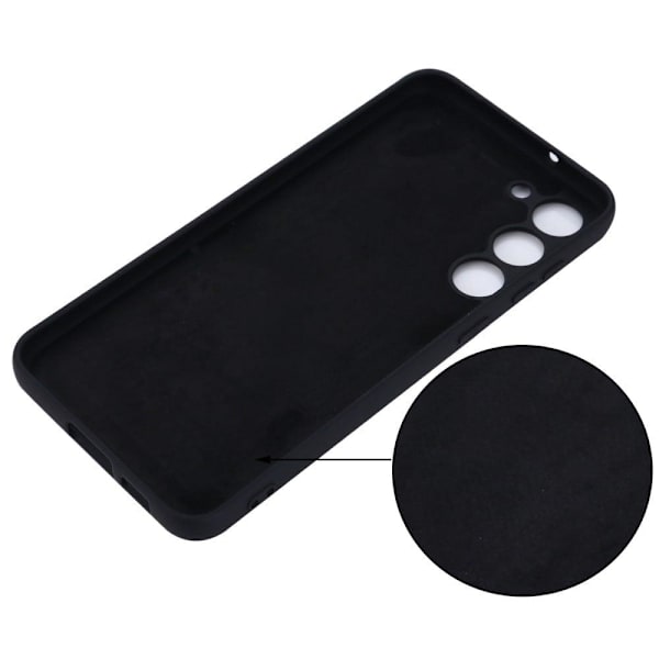 Matta nestesilikoninen kuori Samsung Galaxy S23 Plus - Musta Black