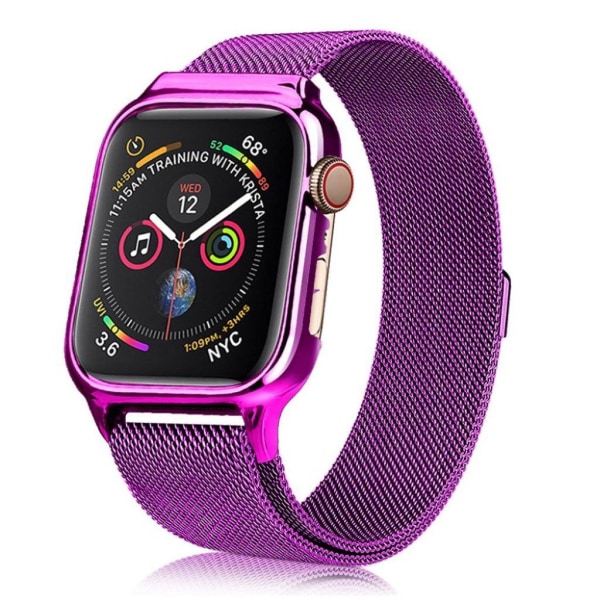 Apple Watch serie 4 40mm milanesisk urrem i rustfrit stål - mørk Purple